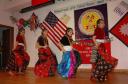 Young artists performing a Nepali dance